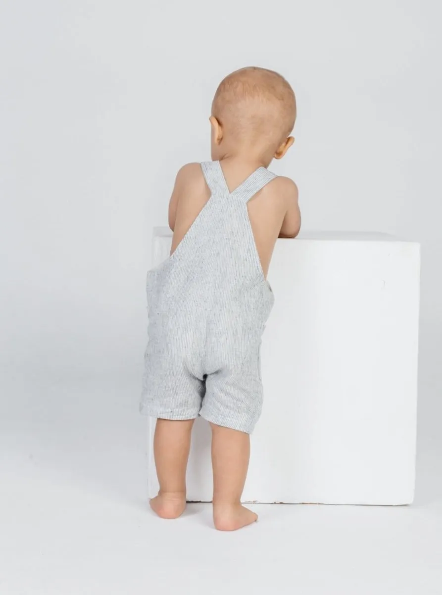 Hemp romper for babies & toddlers in Gray