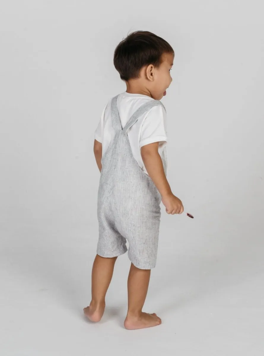 Hemp romper for babies & toddlers in Gray