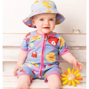 Hot Jungle Zip UP Romper