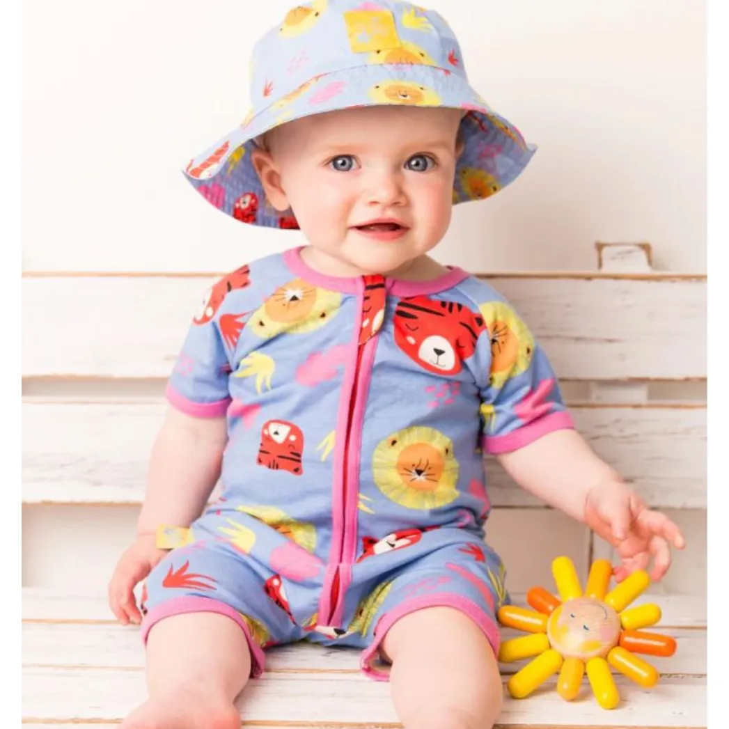 Hot Jungle Zip UP Romper