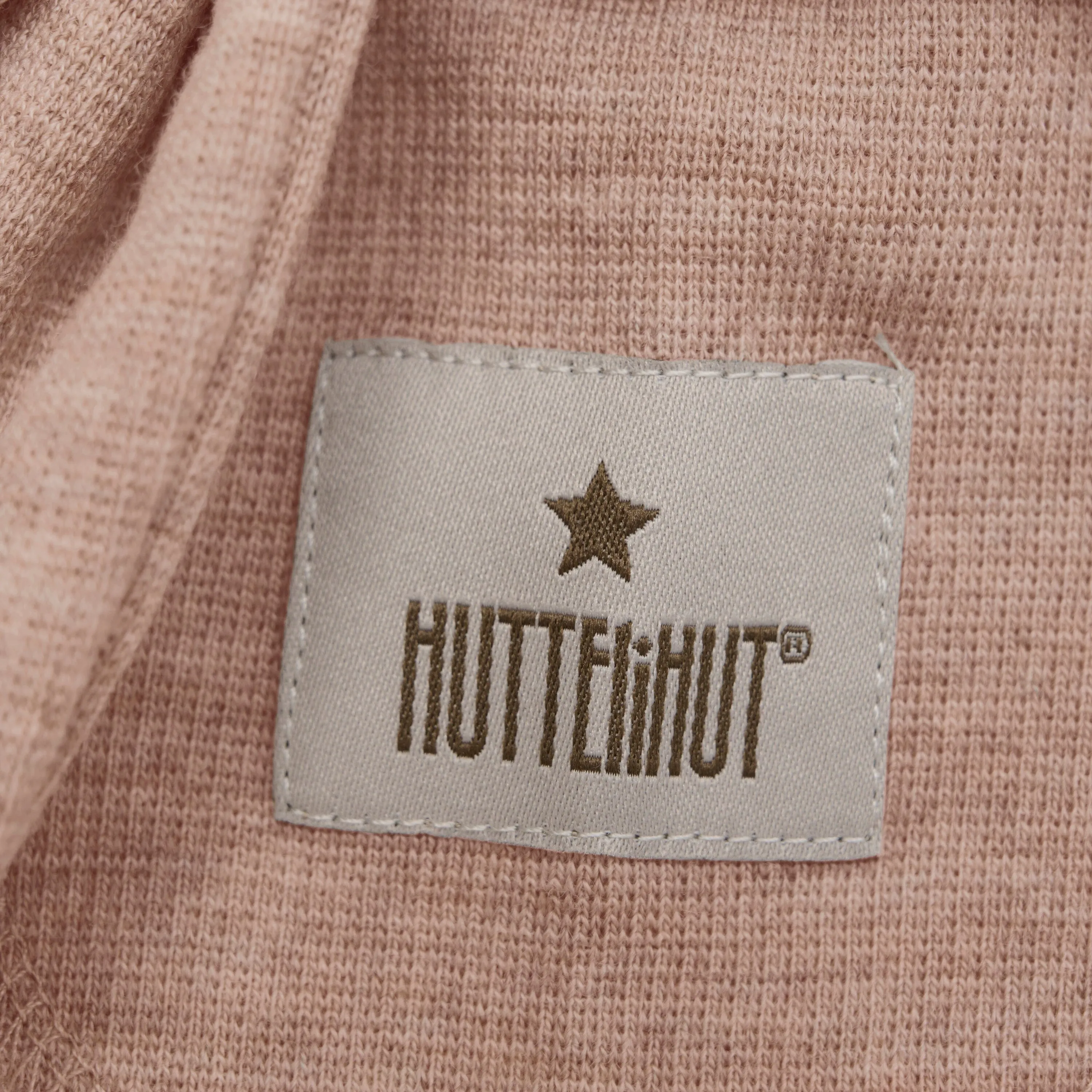 Huttelihut - Balaclava Ears Wool Rib - Mahogany Rose
