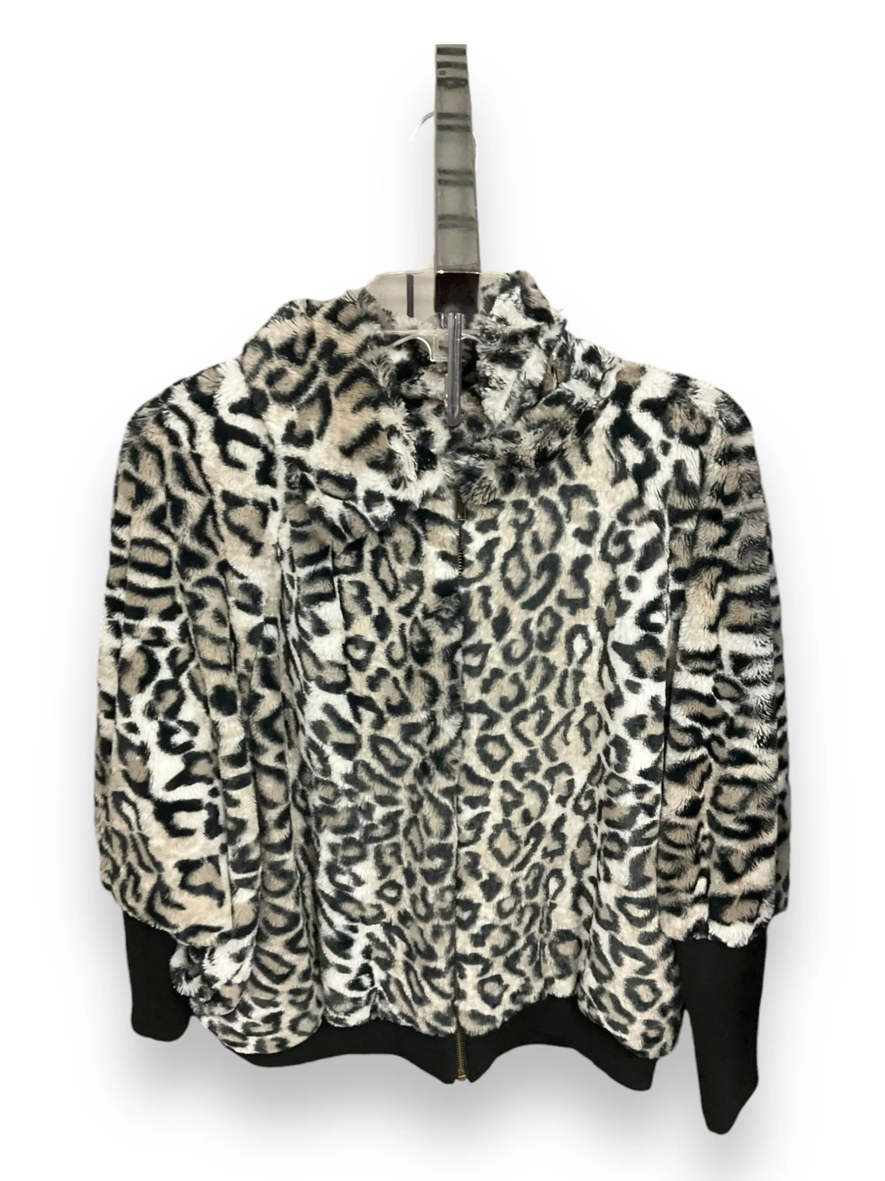 Jacket Faux Fur & Sherpa By Skyes The Limit In Animal Print, Size: M