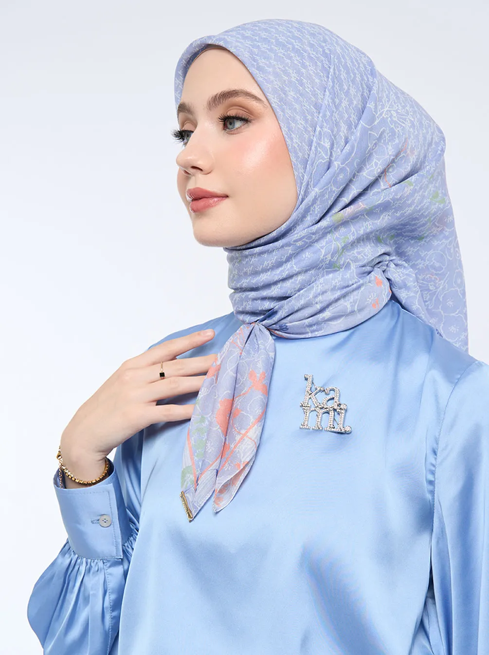 KALLI SIGNATURE SCARF BLUEBERRY