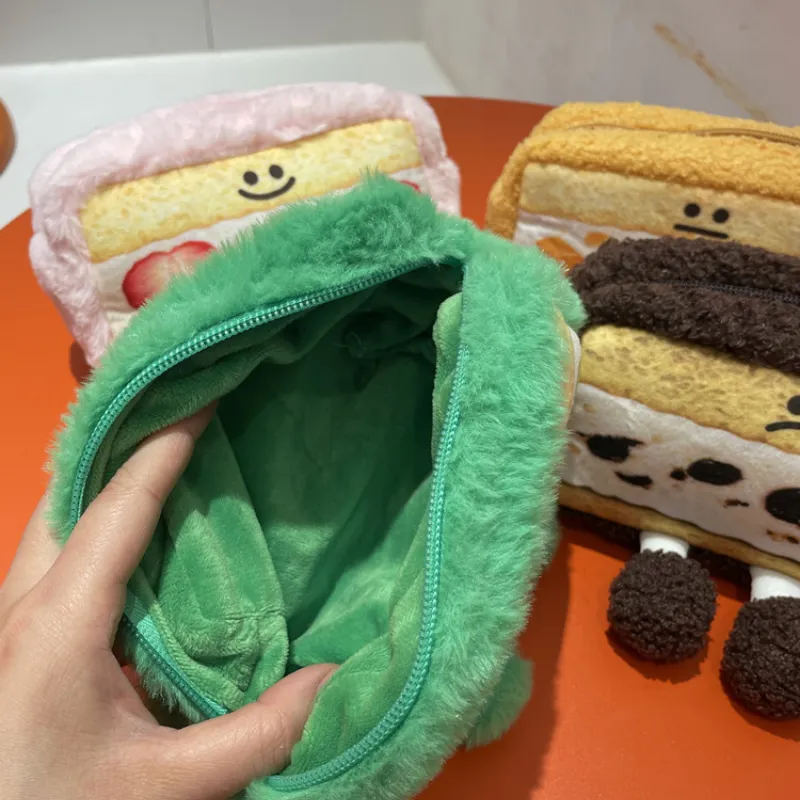 Kawaii Cake Pencil & Cosmetic Bag