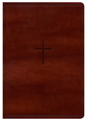 KJV Large Print Compact Reference Bible, Brown LeatherTouch