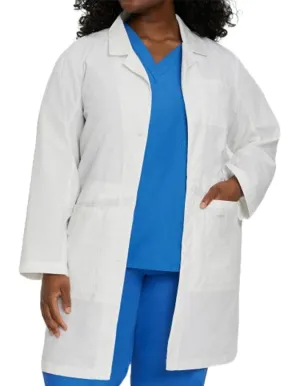 Landau 36.75 Inch Women's Full Length White Notebook Lab Coat