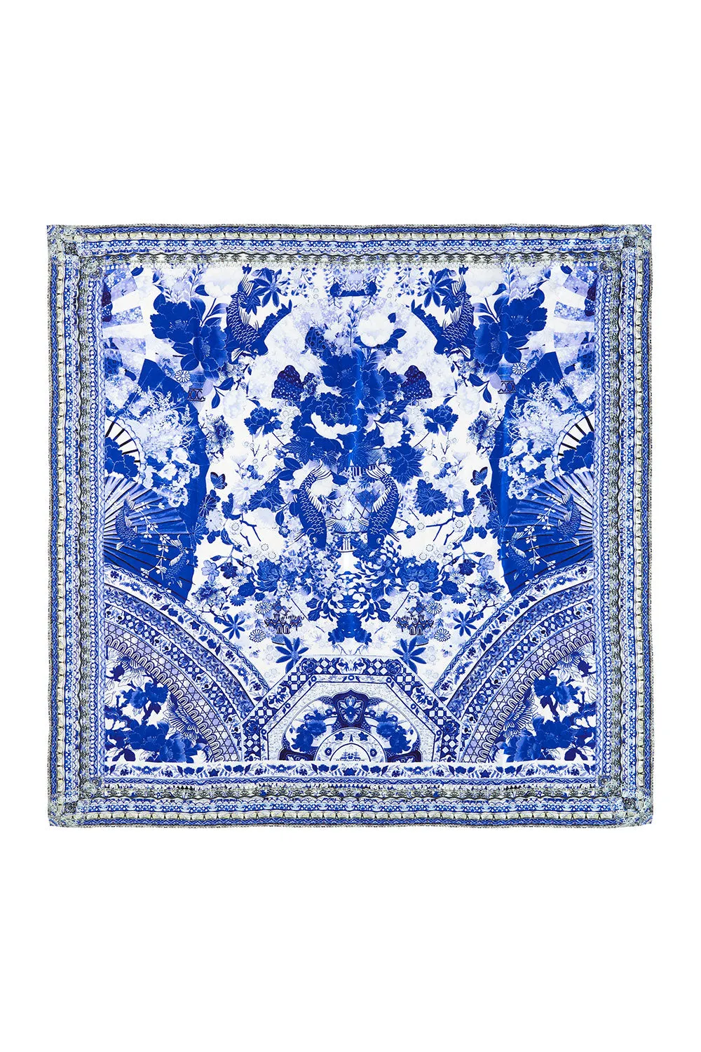 LARGE SQUARE SCARF THE FAN SEA