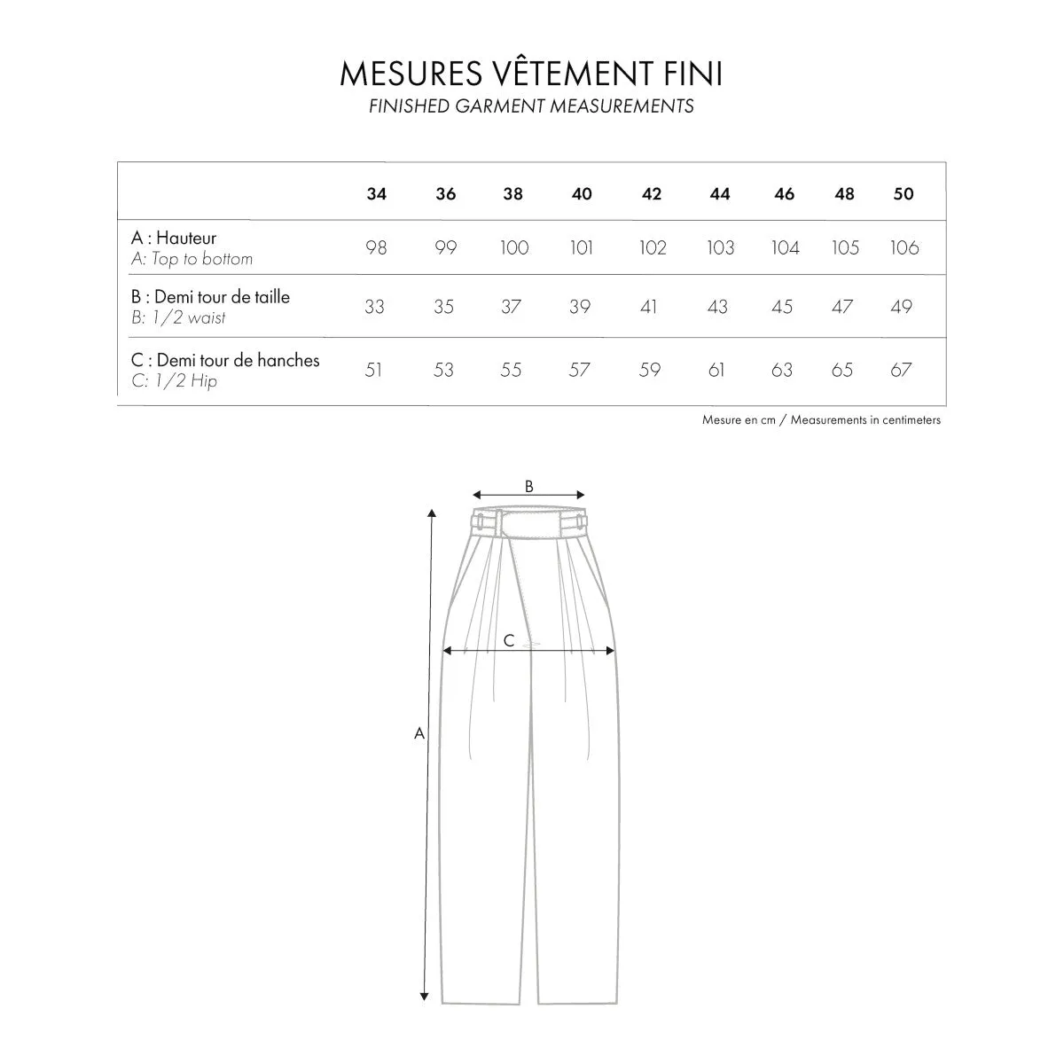 Le Pantalon Ceinture