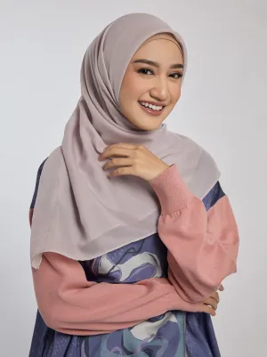 LIGHT VOILE SCARF PLAIN PALE MAUVE