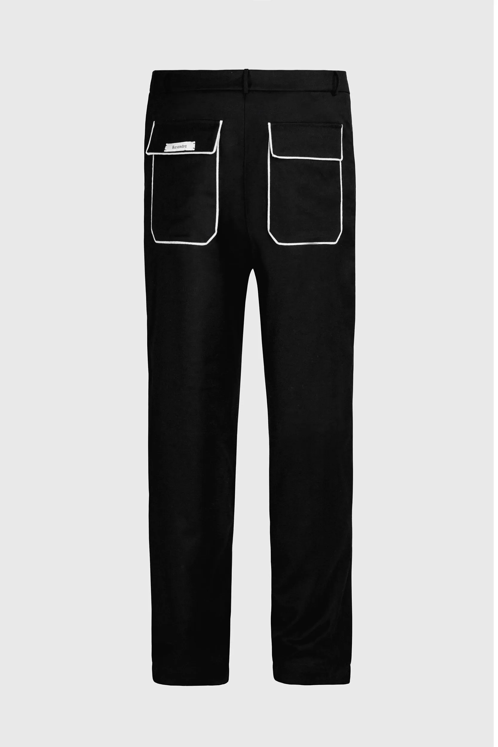 Long Trousers - Black Wool