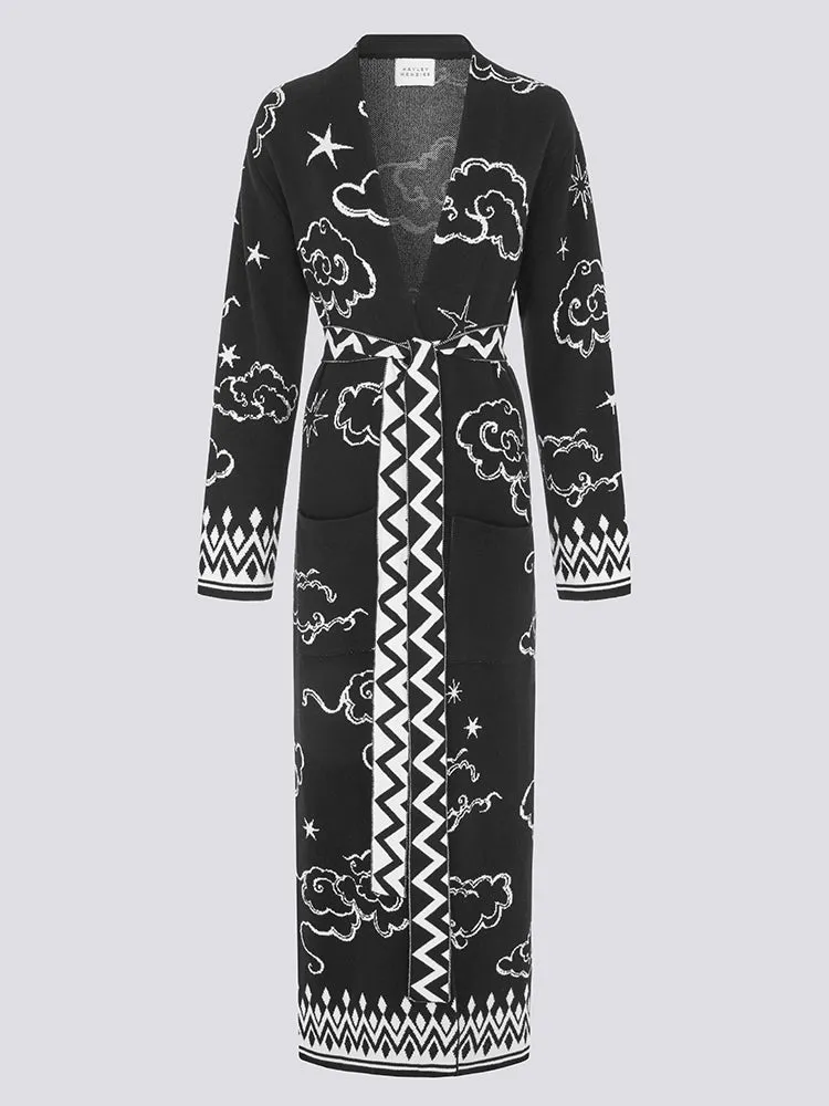Lucky Clouds Cotton Jacquard Duster
