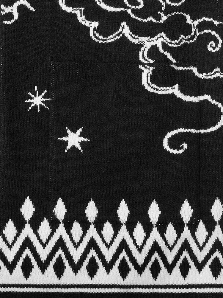 Lucky Clouds Cotton Jacquard Duster