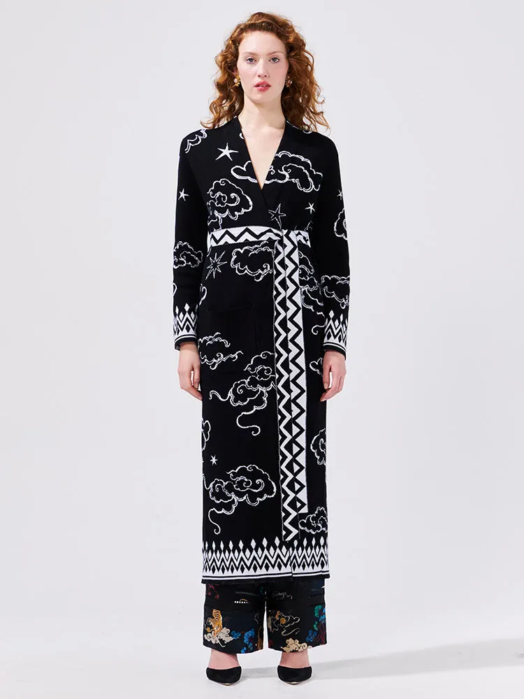 Lucky Clouds Cotton Jacquard Duster