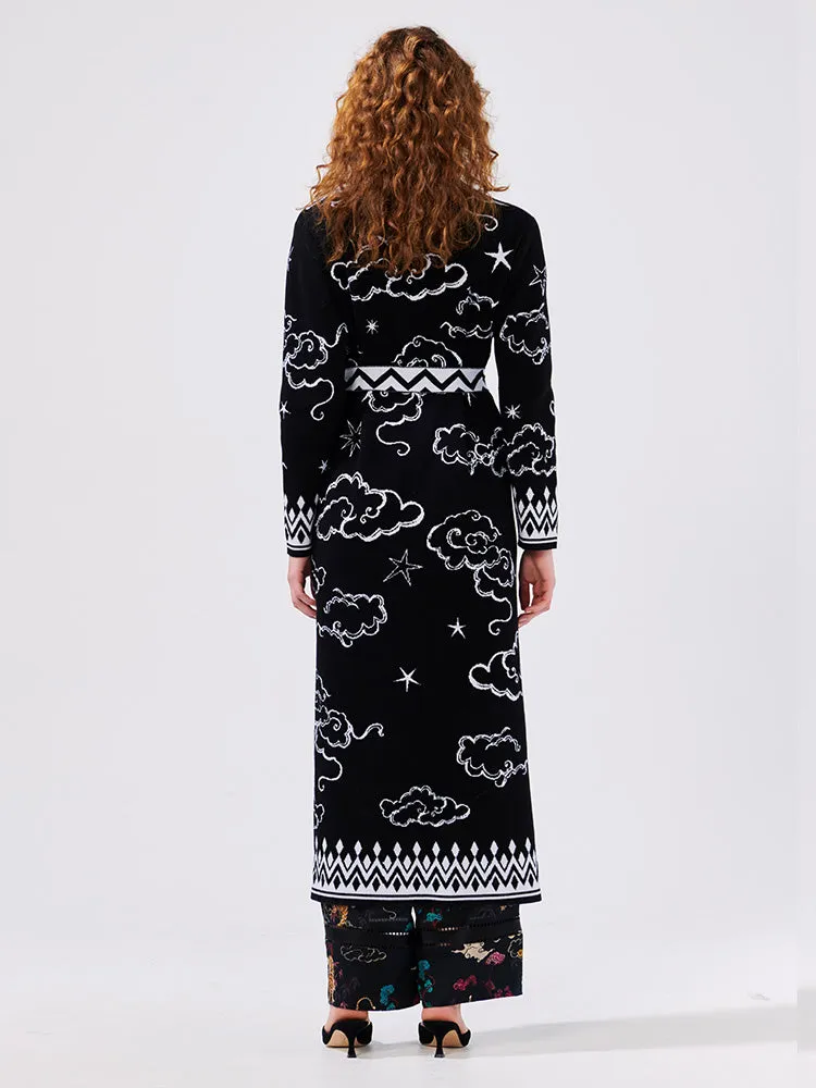 Lucky Clouds Cotton Jacquard Duster