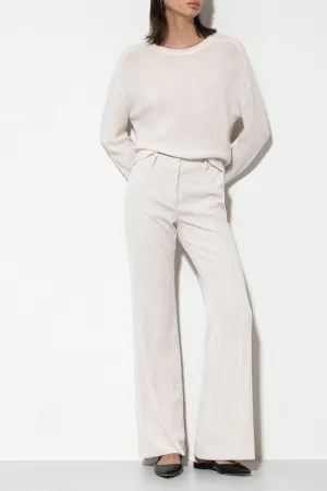 LUISA CERANO Cream Corduroy Trousers