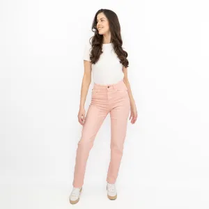 M&S Full Length Straight Leg Light Pink Denim Trousers