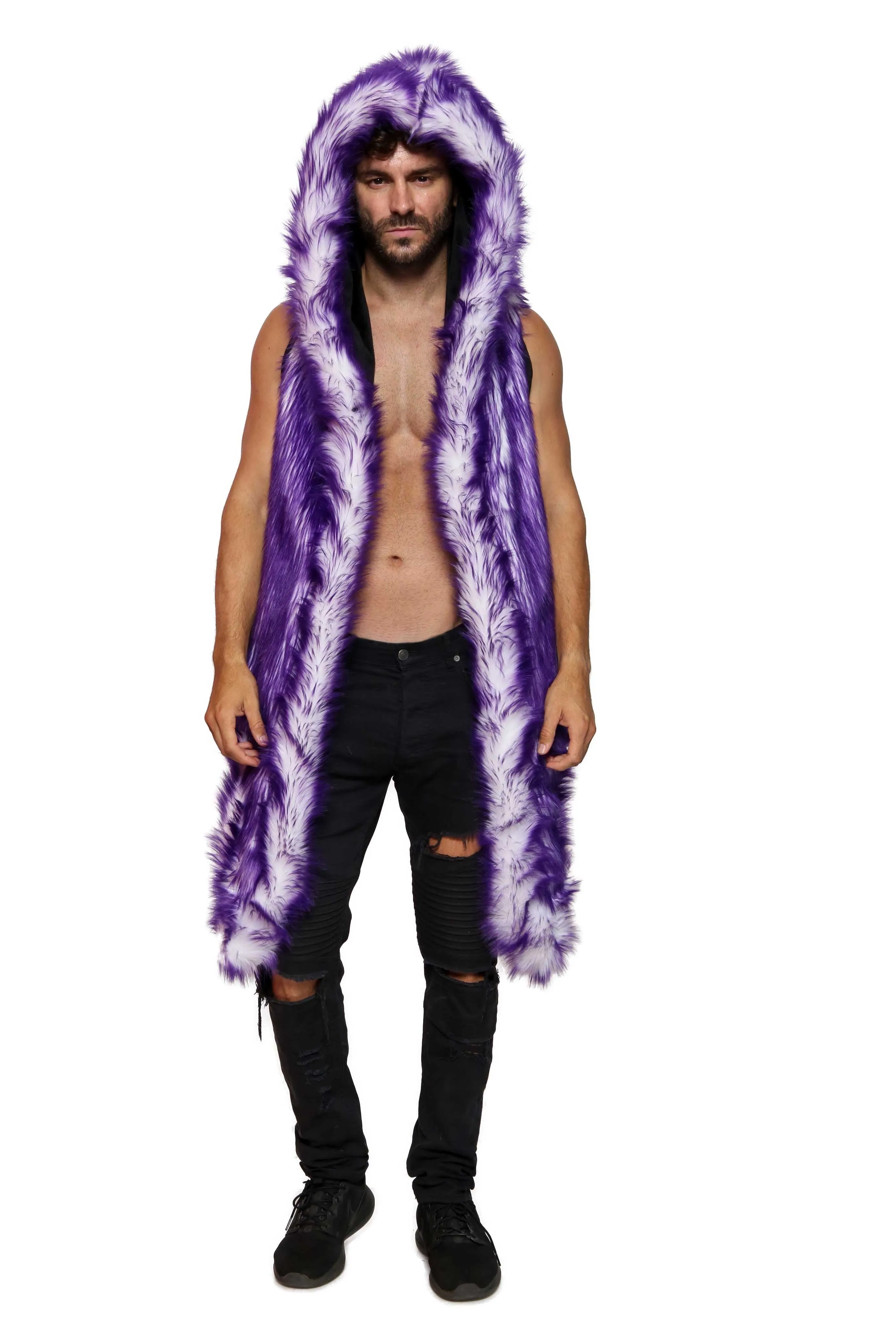 Men's Desert Warrior Vest in "Just the Tip Purple"