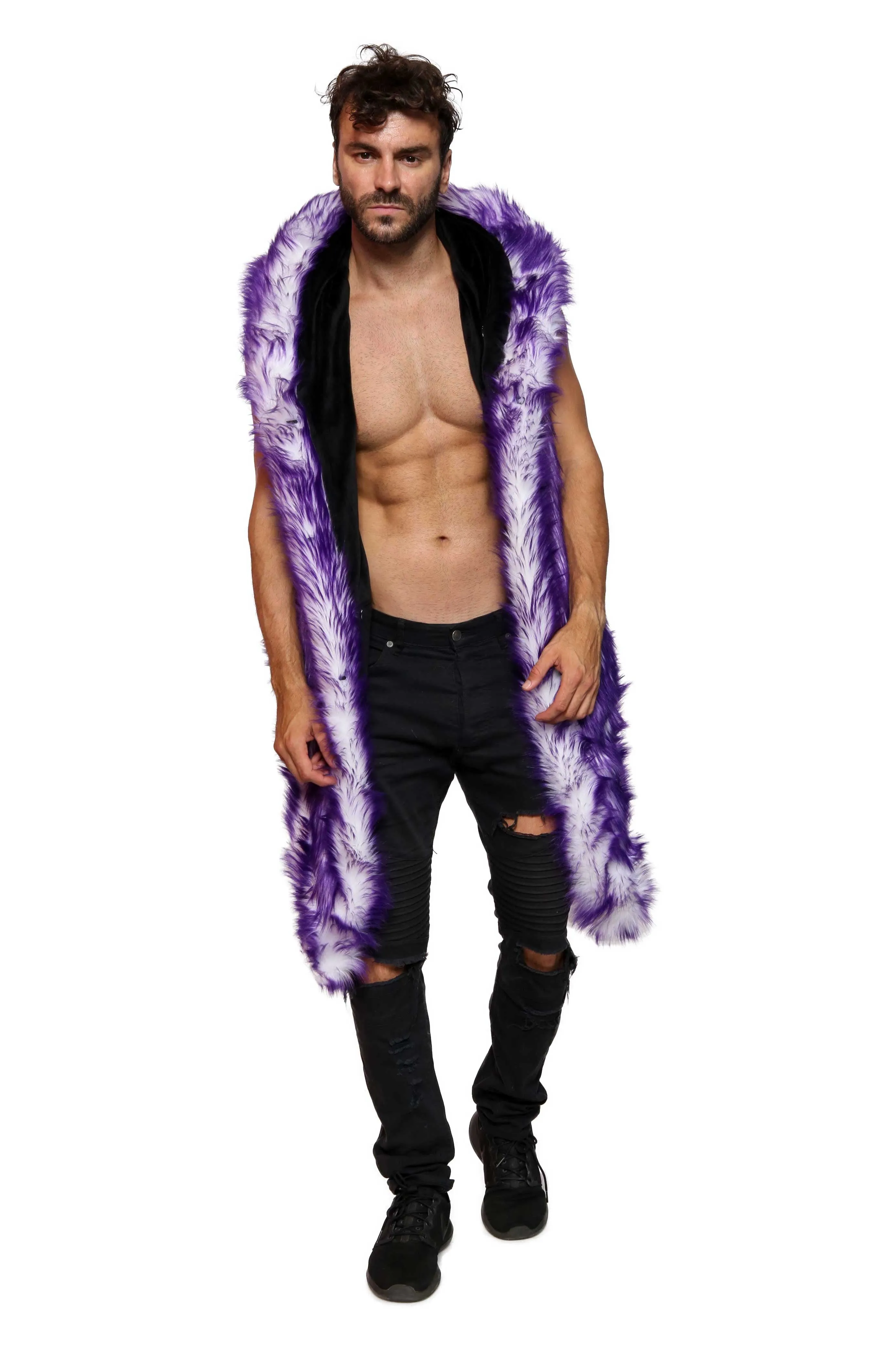 Men's Desert Warrior Vest in "Just the Tip Purple"