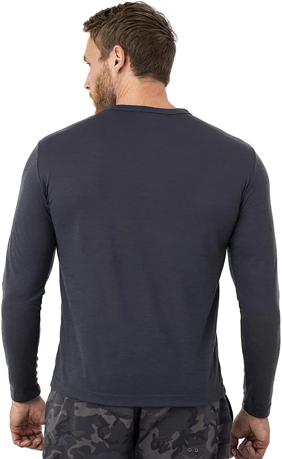 Men's Merino Long Sleeve 165 Ebony