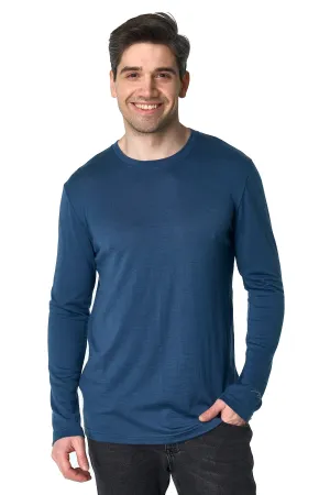 Men's Merino Long Sleeve 190 Denim Blue
