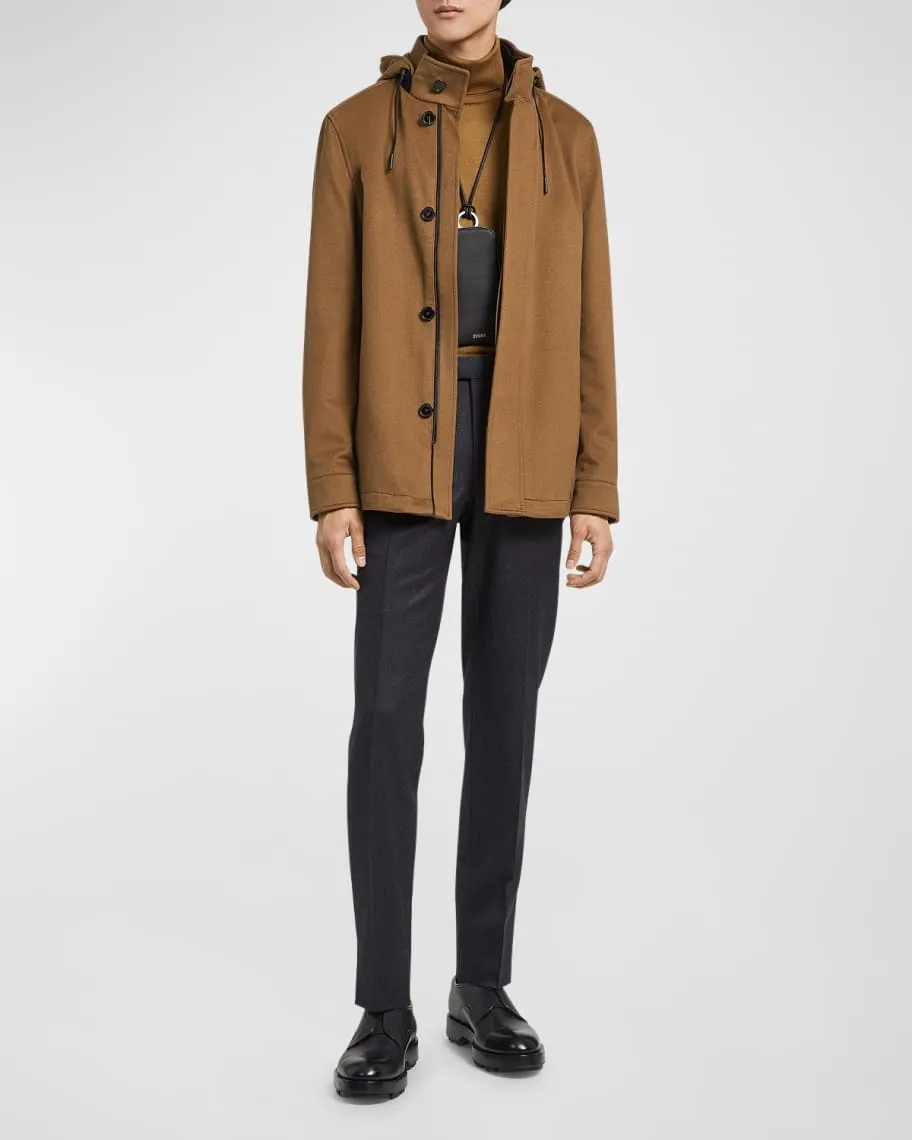 Men's wool flannel trousers ZEGNA