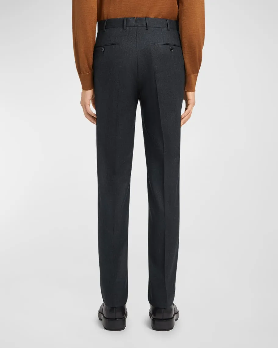 Men's wool flannel trousers ZEGNA