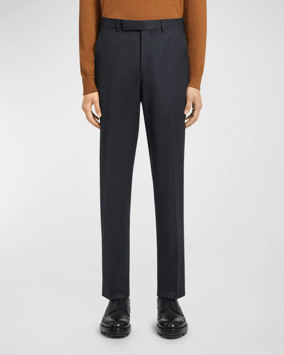 Men's wool flannel trousers ZEGNA