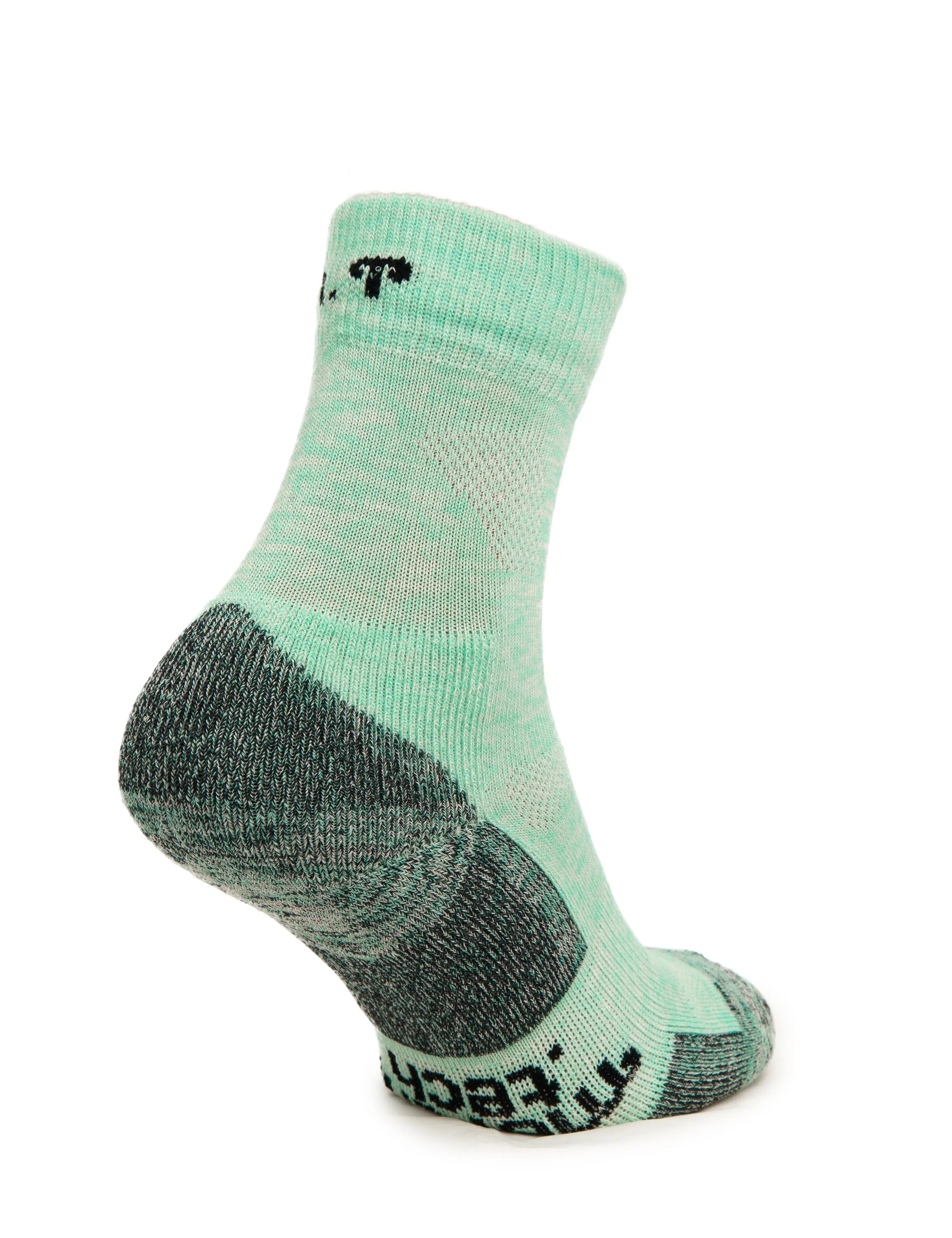 Merino Wool Hiking Socks - (Pack of 2) Mint Icecream