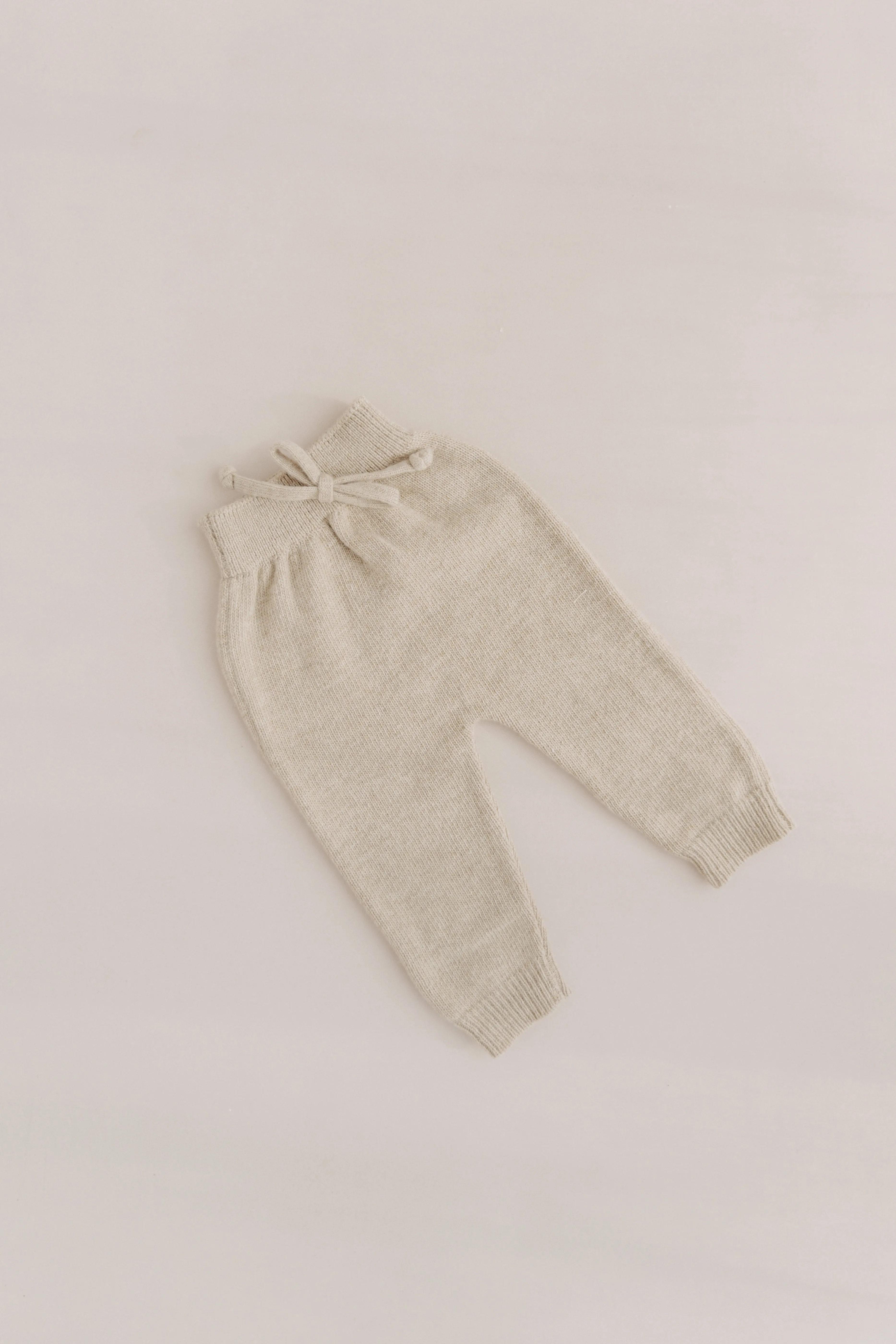 MERINO WOOL KNIT LEGGINGS TRUFFLE (cashmere blend)
