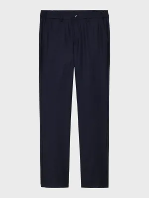 Mersino Indigo Luxury Wool Trousers - Woven in Italy