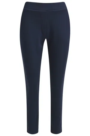 Milano 43-5433-2206 Navy Trousers Elastic Waist Slim Leg