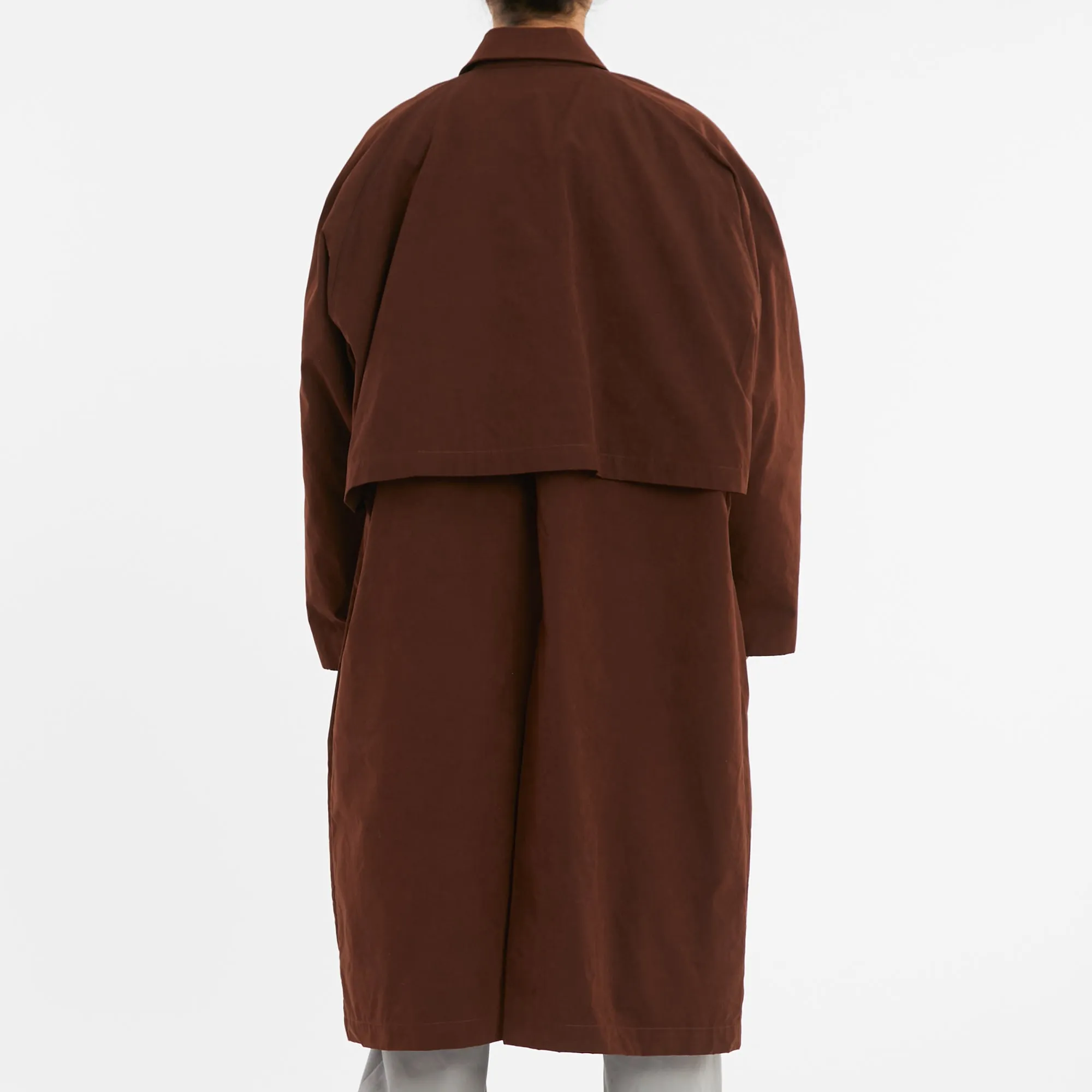 Mountain Trench Coat - Brown Waxed Cotton/Nylon WR