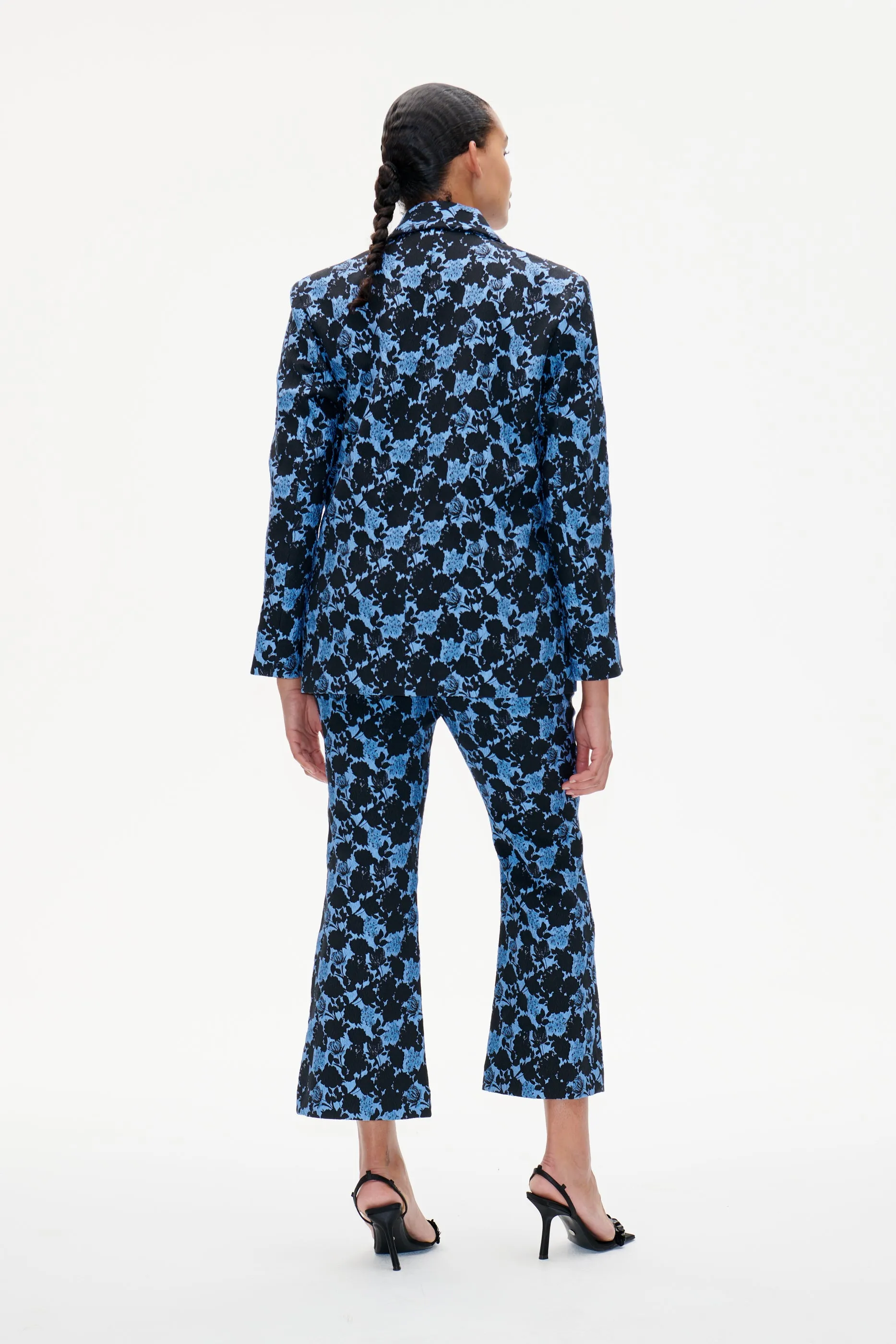 NENNE | Blue Flower Jacquard