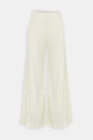 Nu Solid Wide Leg Trousers Natural