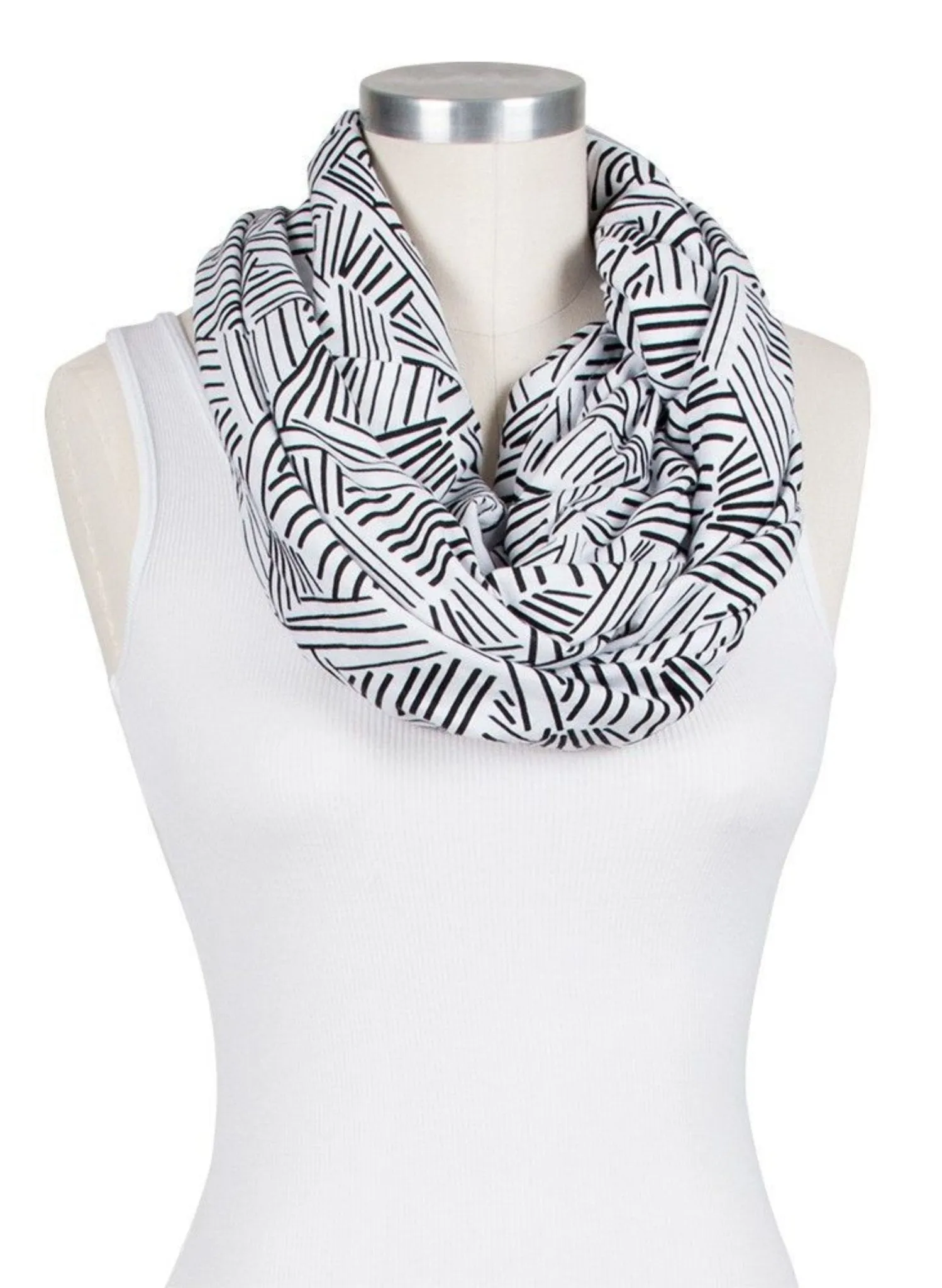 Nursing Scarf Jersey Knit Print - Montauk