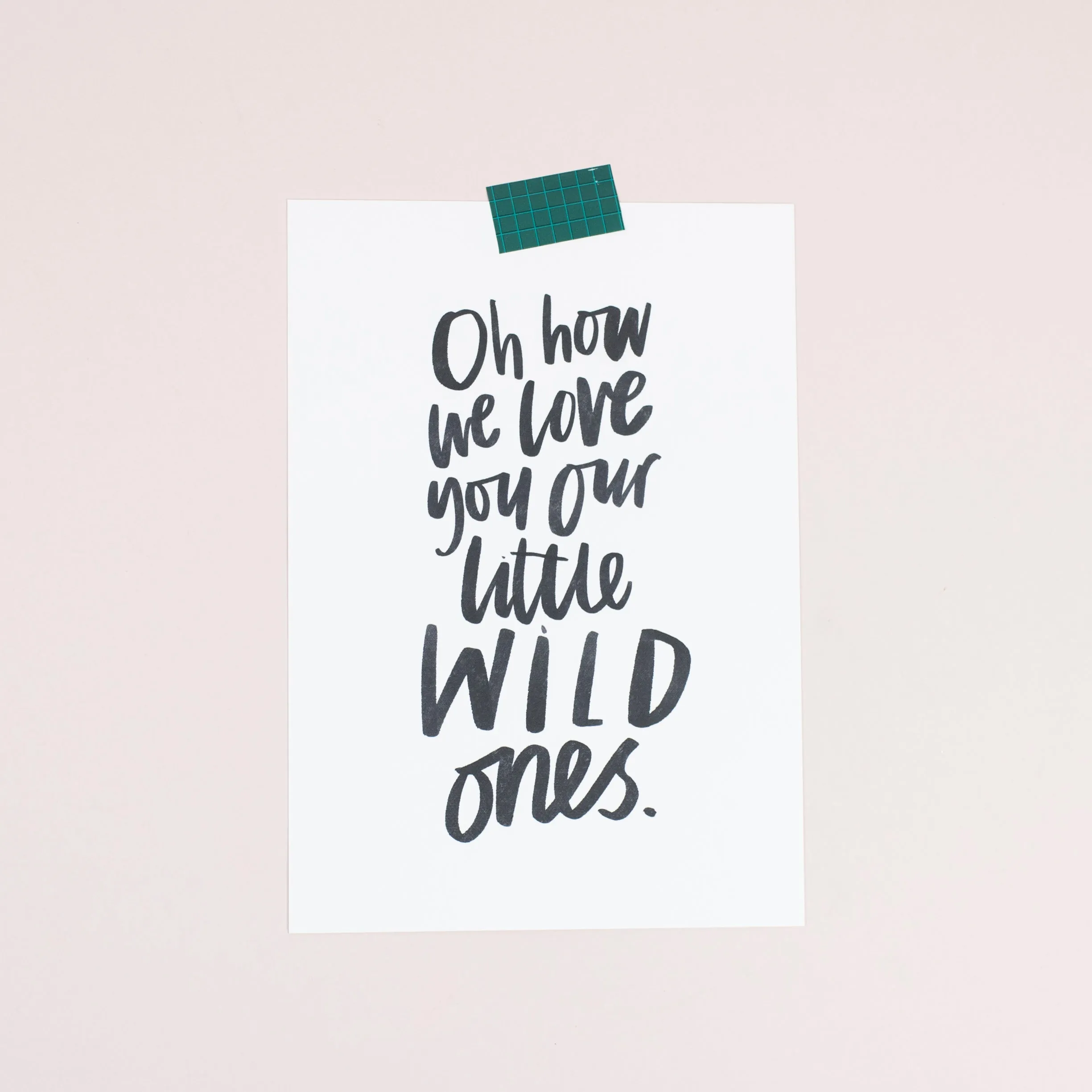 Our little wild one/ones print