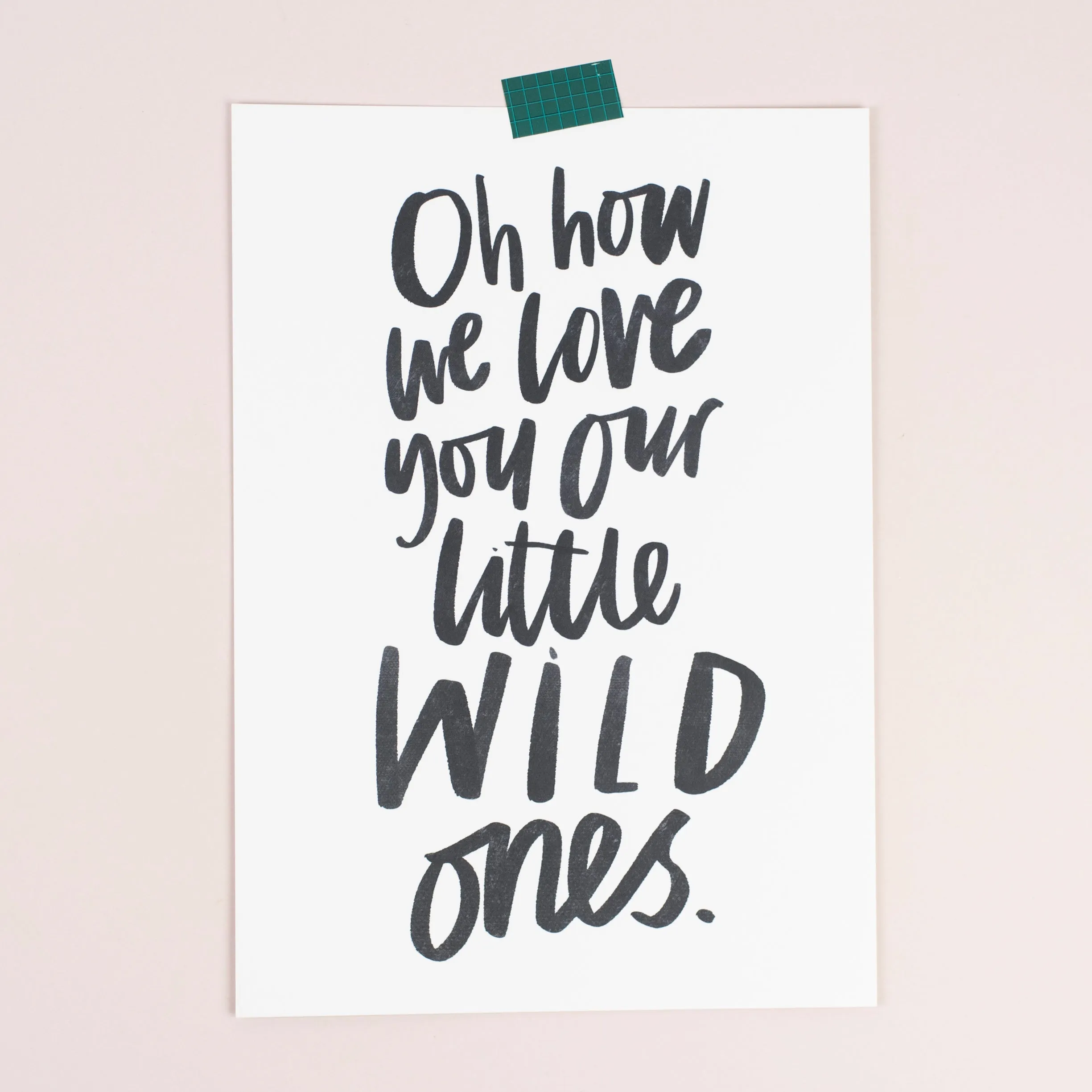 Our little wild one/ones print