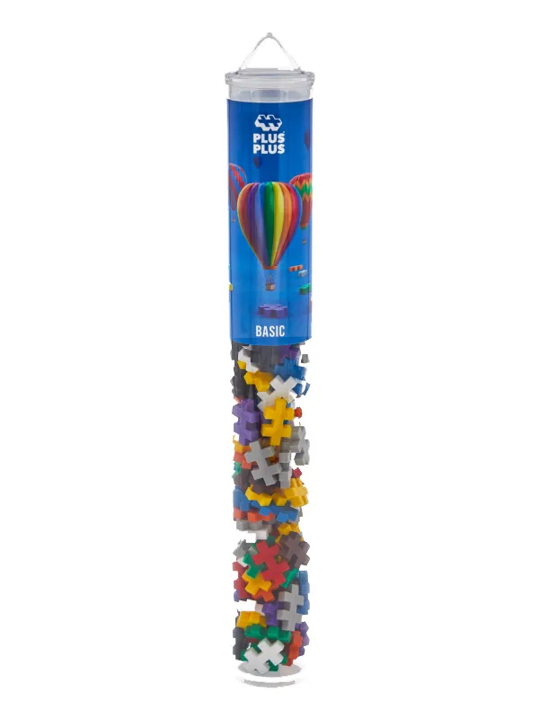Plus-Plus Basic Colour Mix - 100 Pcs Tube