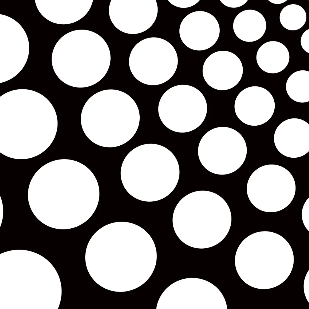 Polka Mini Scarf - Black / Khaki