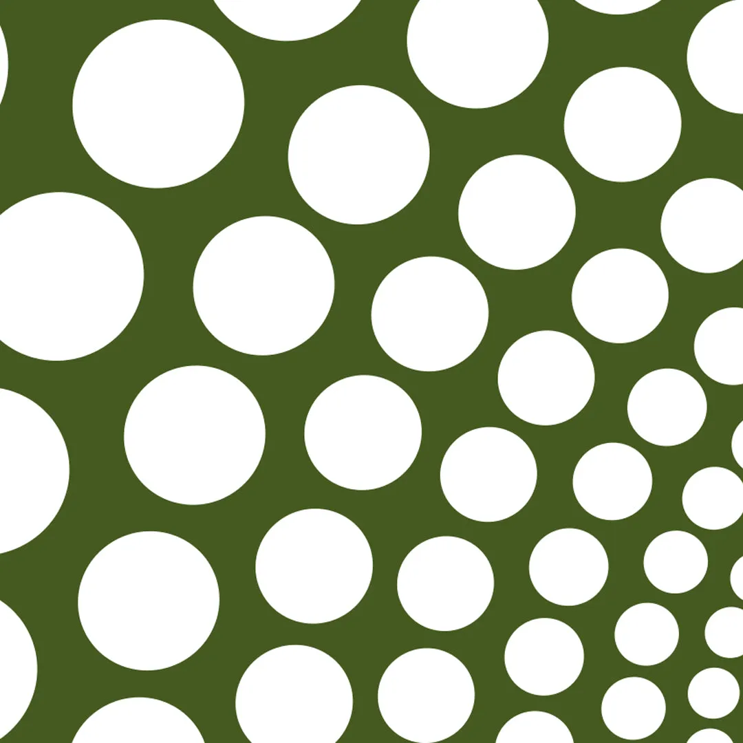 Polka Mini Scarf - Black / Khaki