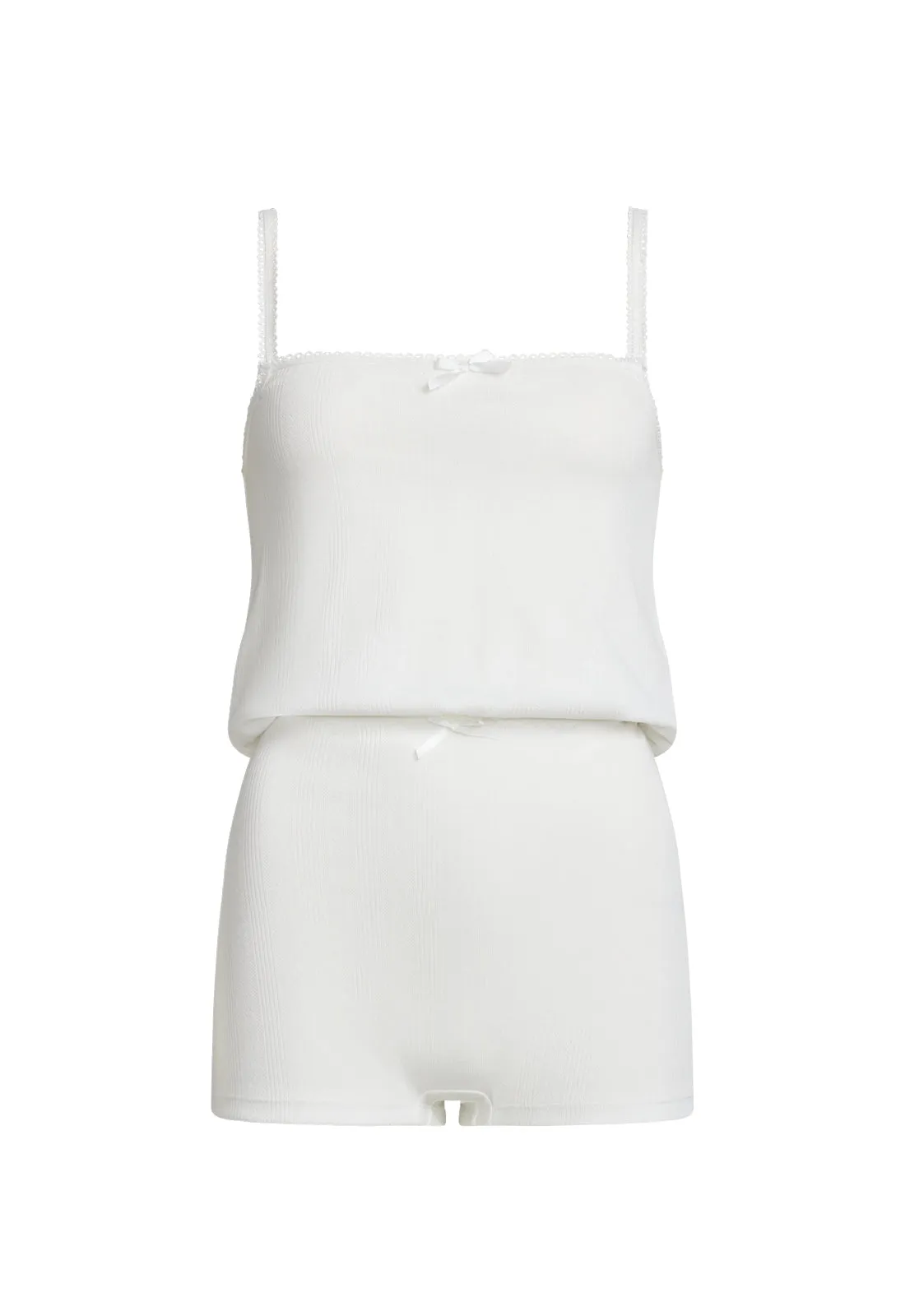POOLSIDE ROMPER - IVORY