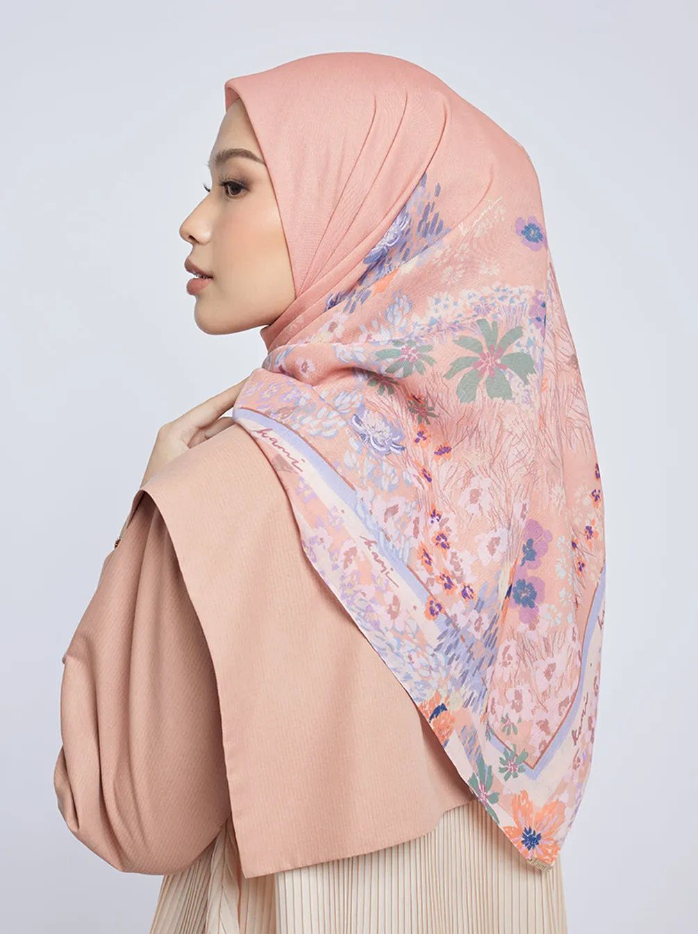 PRIMAVERA SIGNATURE SCARF PEACH