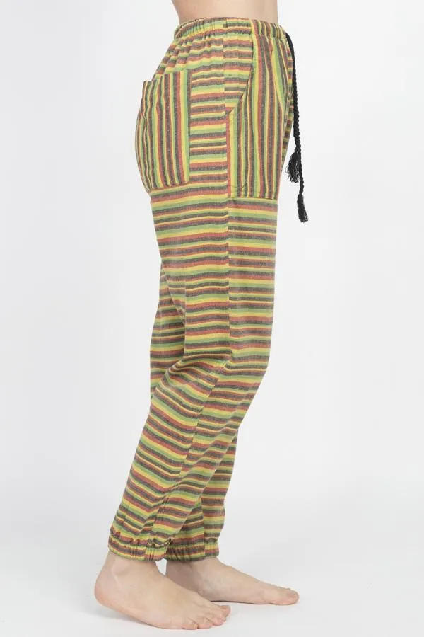 Rasta Stripe Ladies Joggers