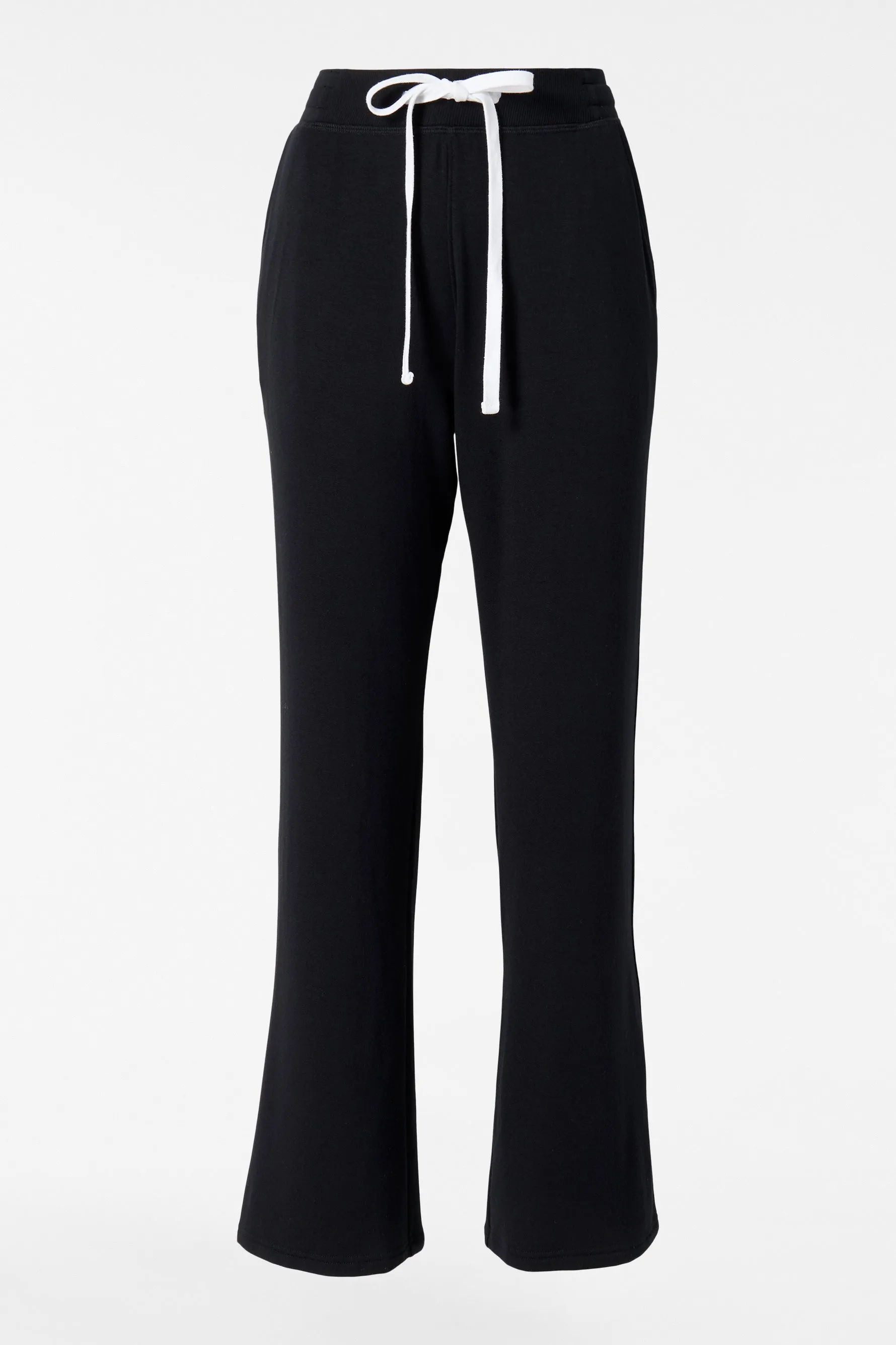 Raven Fleece Full Length Sweatpant - Black
