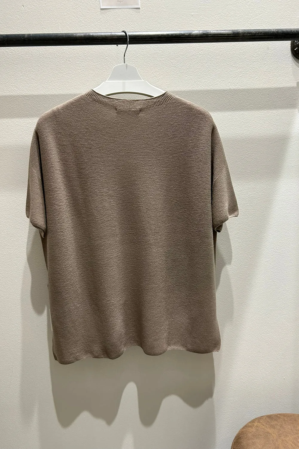 Relaxed Short Sleeve Sweater
