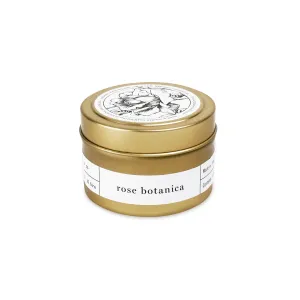 Rose Botanica Gold Travel Candle