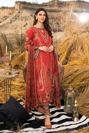 Serene Uns-E-Baharaan Unstitched 3 Piece Luxury Lawn Collection'2021-SL-13-Gulfam