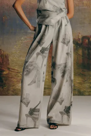 Surrealist Crepe Bollywood Pants