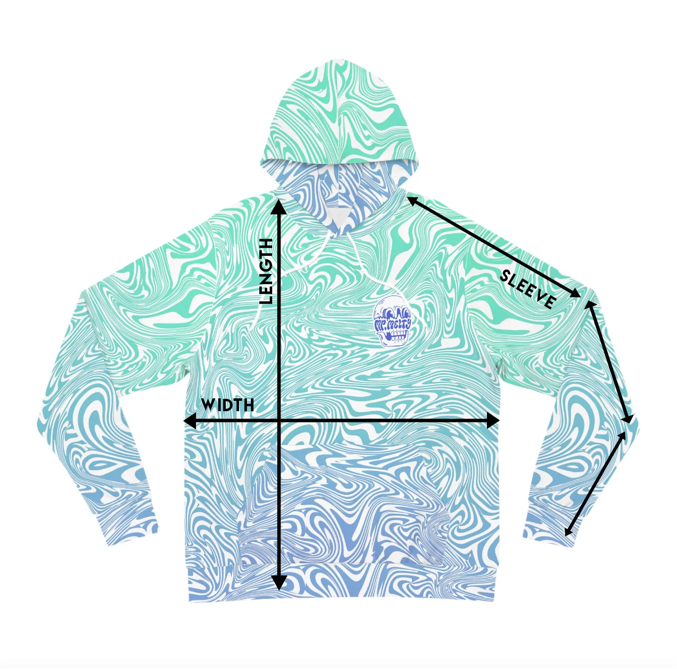 Swirls Collection - Aqua Twirl Hoodie & Joggers SET