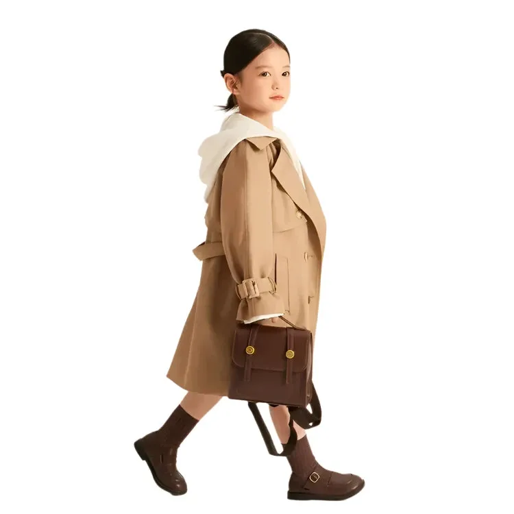 Tan Belted Trench Coat